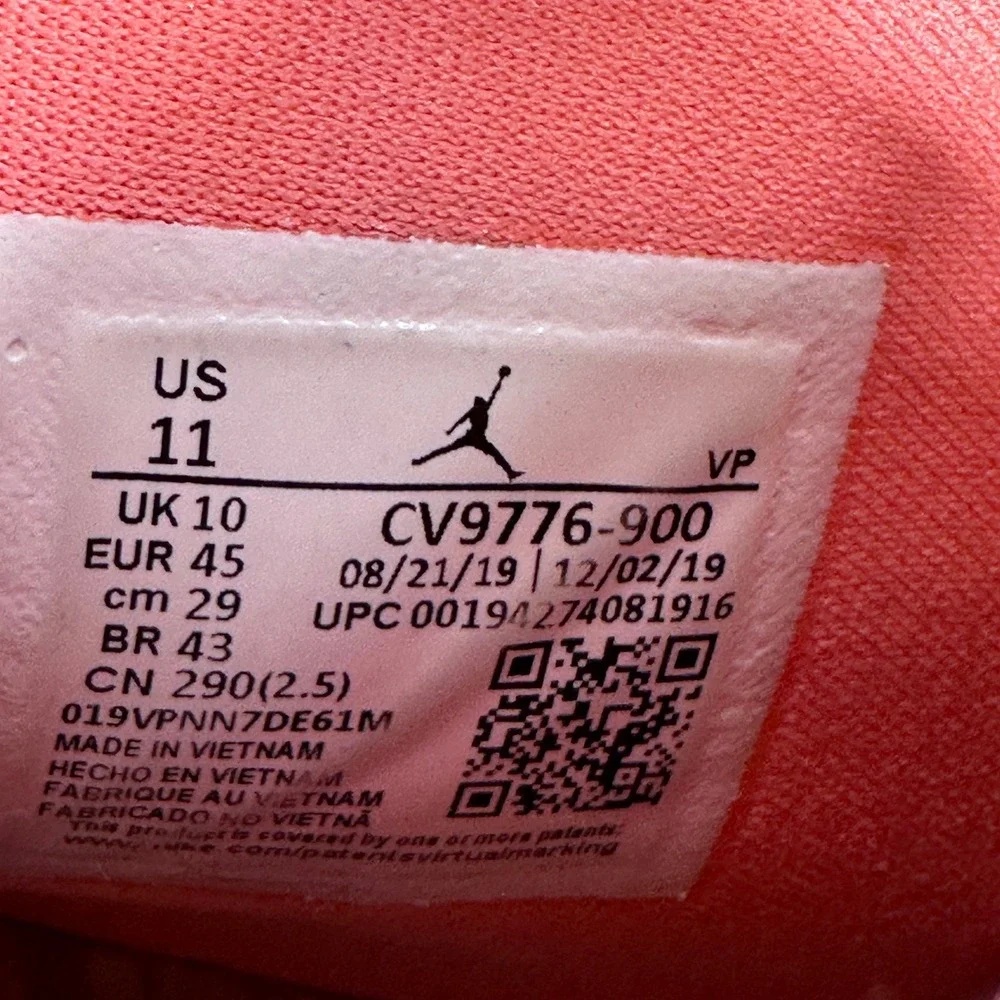 Jordan 10 Retro SB Super Bowl LIV Miami Mens 11 CV9776-900 Multi-Color Canvas